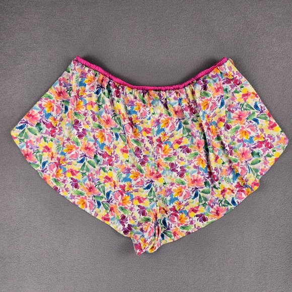 For Love And Lemons‎ Sleep Shorts Size Medium Floral Cheeky Sexy Loose Comfy - Picture 2 of 5